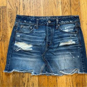 American eagle jean skirt